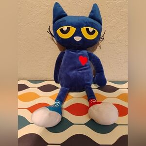 Kohl's Cares Pete The Cat Plush Doll Red & Blue Sneakers 14" Stuffed Animal Toy